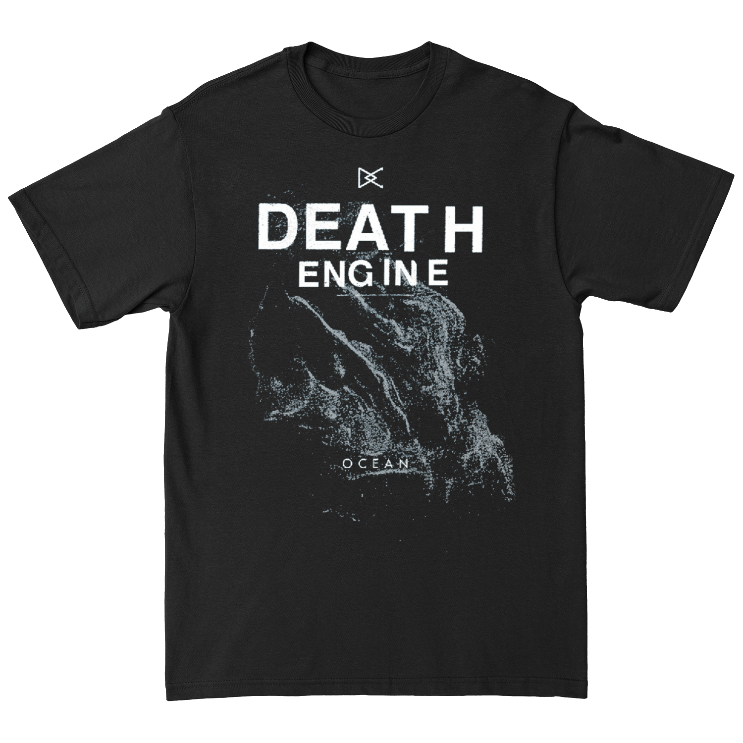 T-shirt de Death Engine noir artwork Ocean